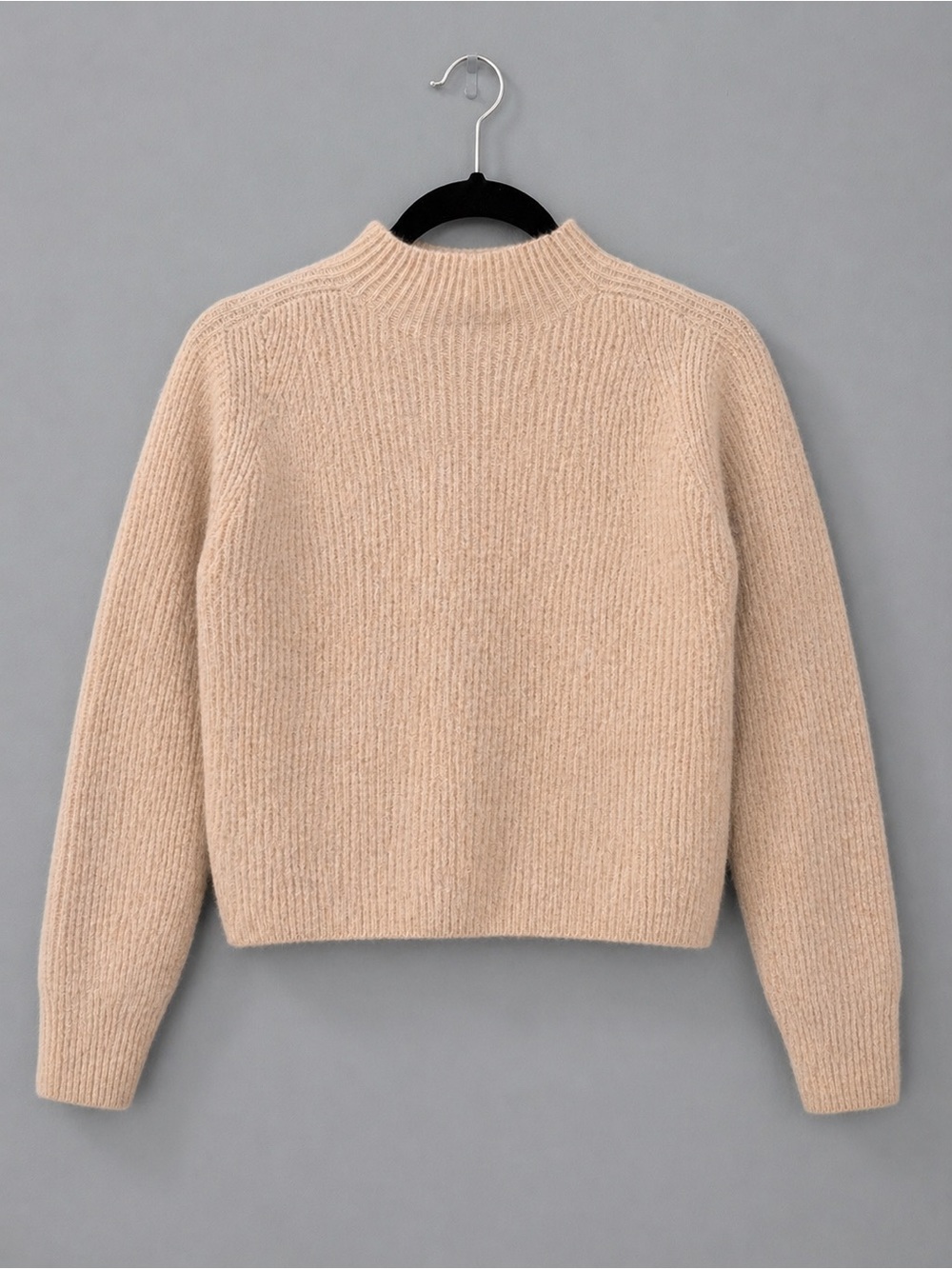 Banana Republic Peach Mockneck Ribbed Sweater